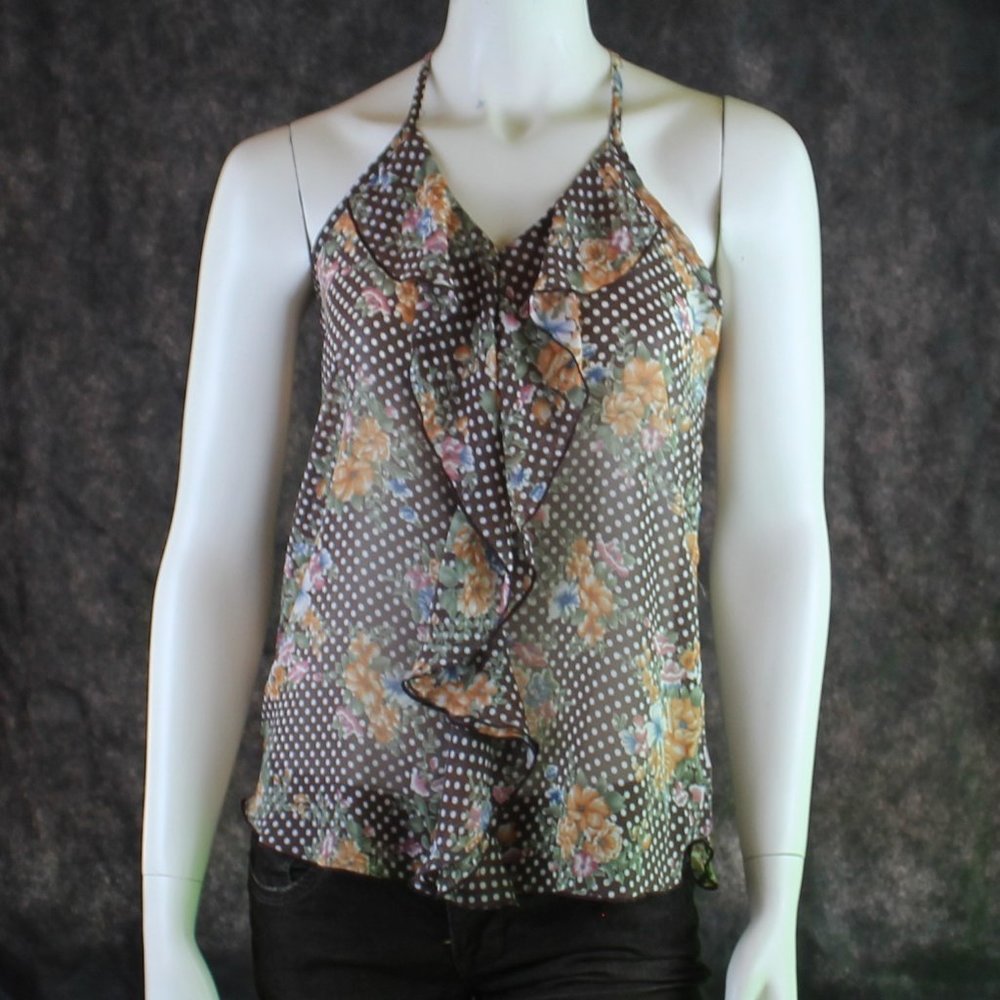 Teenbell Floral Polka Dot Tank Sheer